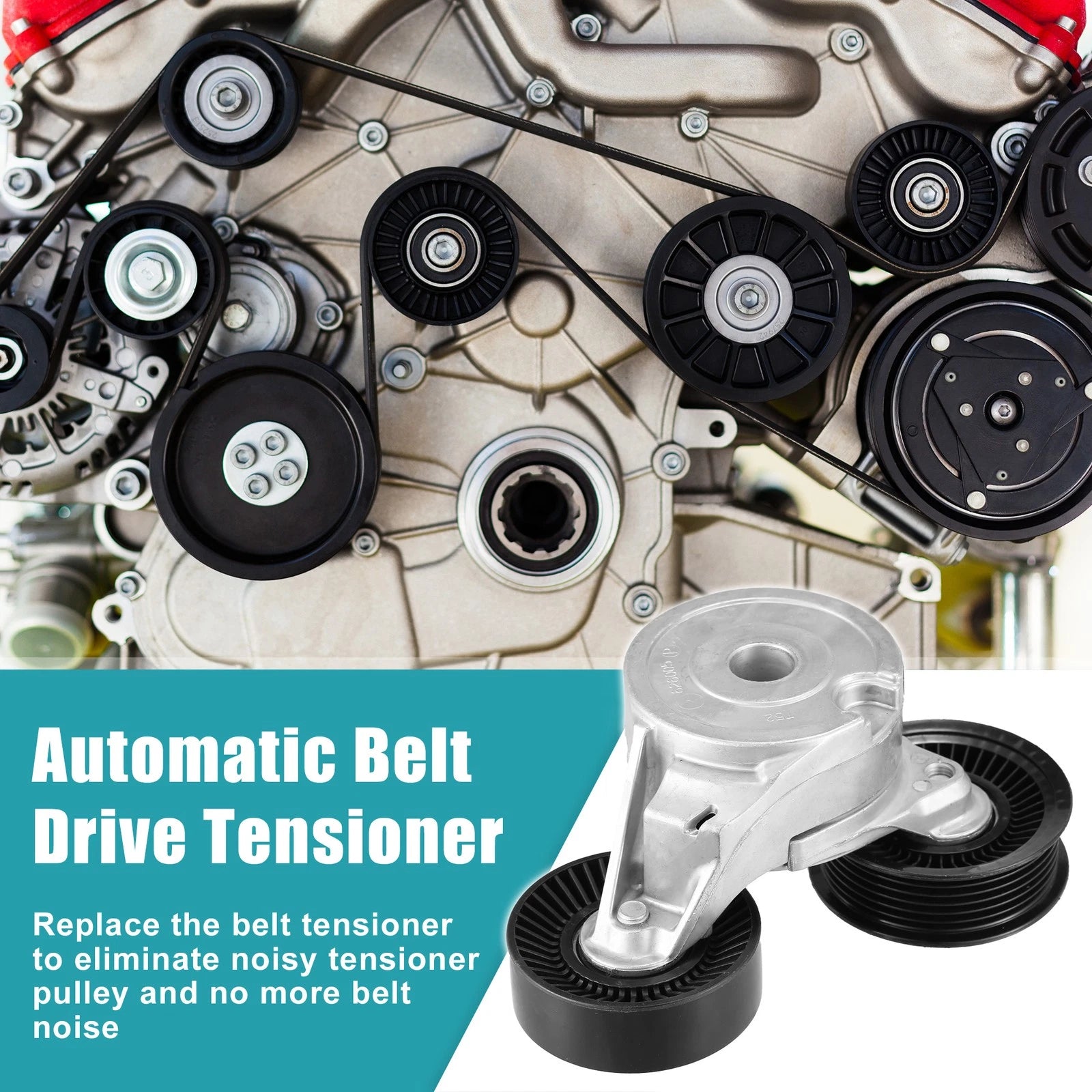 Automatic Belt Tensioner Pulley 76mm Dia. 53030958AC for Dodge Ram Jeep 