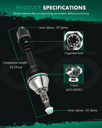 CV Axle Assembly for Ram 1500 4WD (2012–2022) Front Left or Right