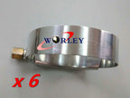 8 x 4" Turbo Pipe Hose Coupler T-Bolt Clamps for Universal