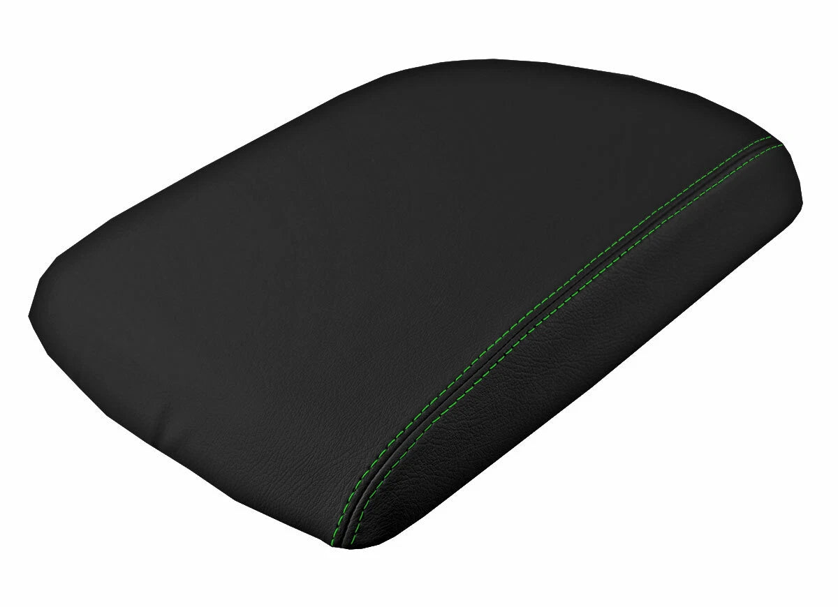 Armrest Cover for Dodge Ram (2009–2016) - Leather, Green Stitch