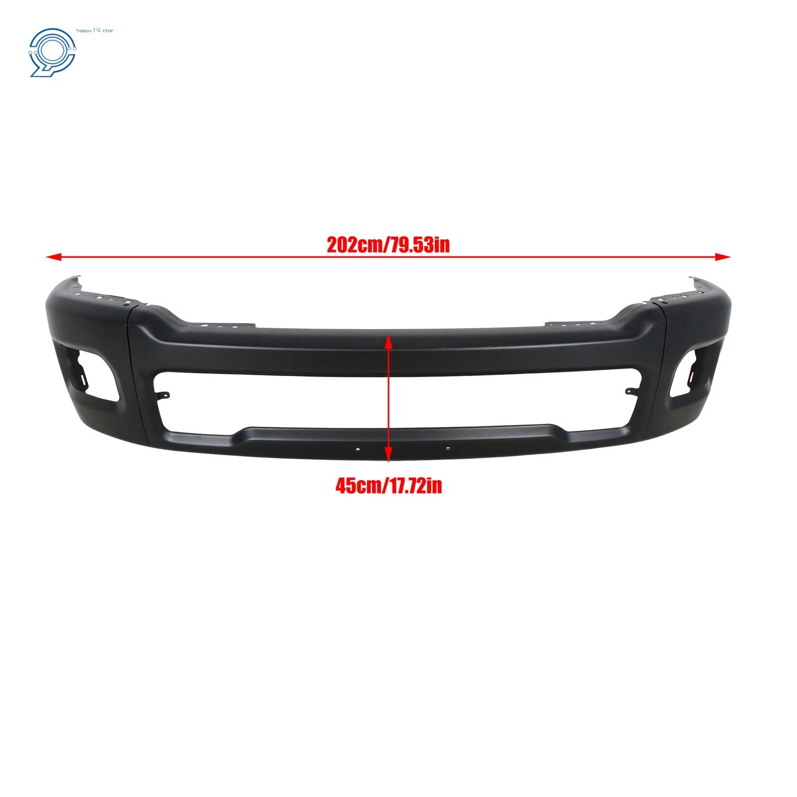 Front Bumper Face Bar Steel with Fog Light Holes for Dodge RAM 1500 (2025)