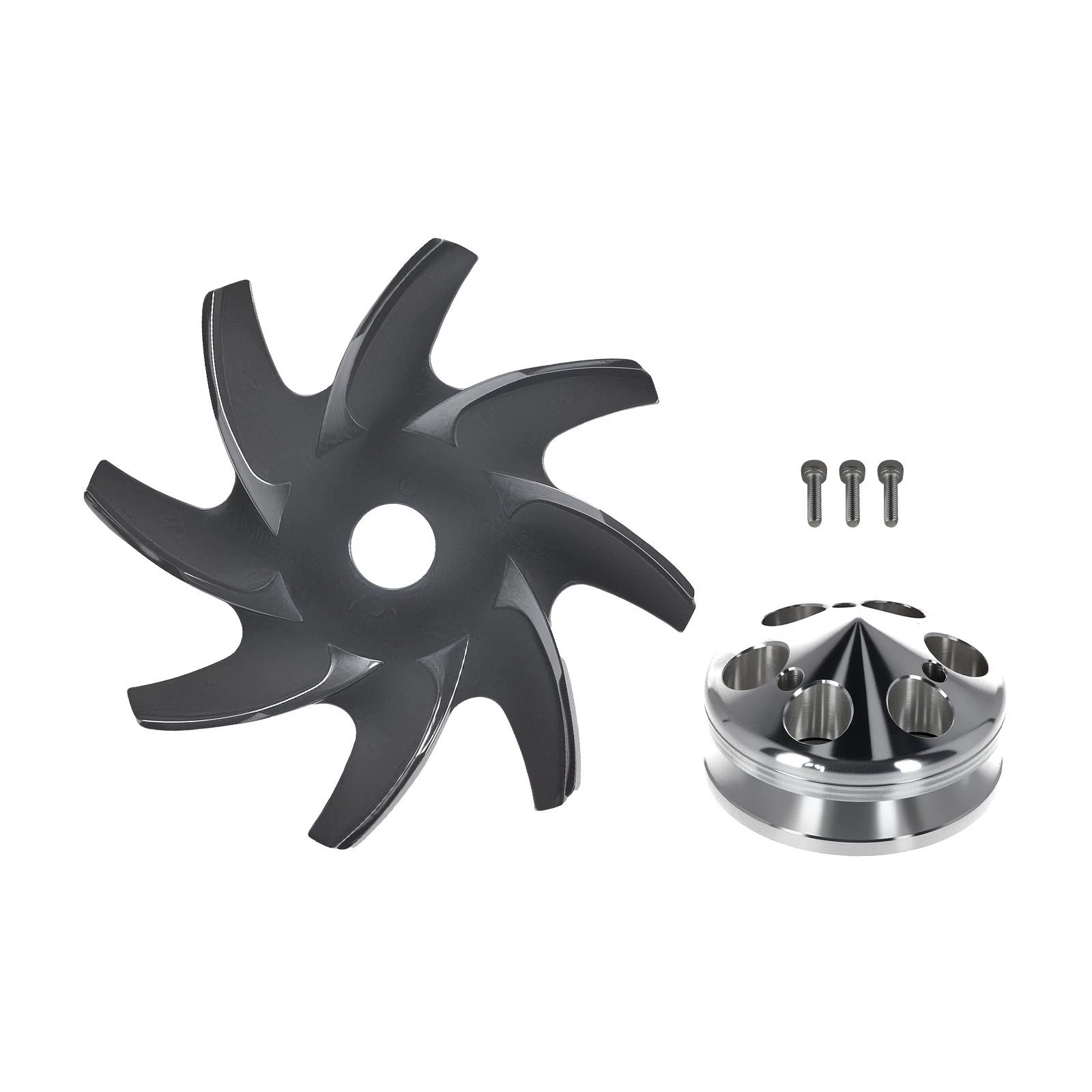 Single Groove Billet Pulley & Fan for Cadillac 472 500 502 (1968–1995)