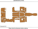 EVA Pads for Monterey 278 SS (2018) - Foam Teak Deck Flooring Mat