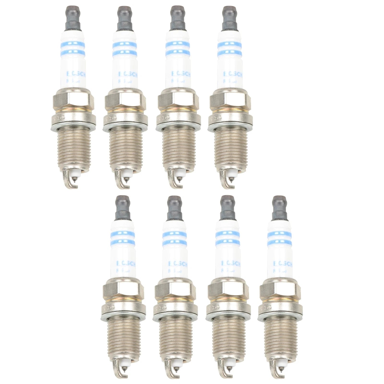 Set of 8 Spark Plugs Bosch Double Platinum 8113 for Ford Lincoln Mazda