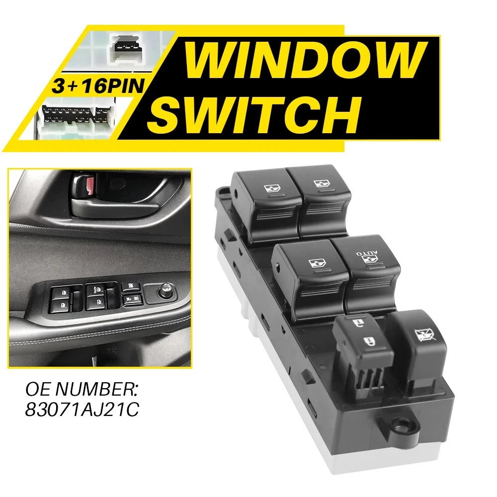 Driver Master Power Window Switch for Subaru Legacy Outback (2013–2019)