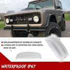 Pair Clear Front Parking Turn Signal Light Lenses for Ford Bronco (1969–1977)