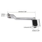 Chrome Left Heel Shift Lever & Shifter Pegs for Harley Softail (1986-2017)