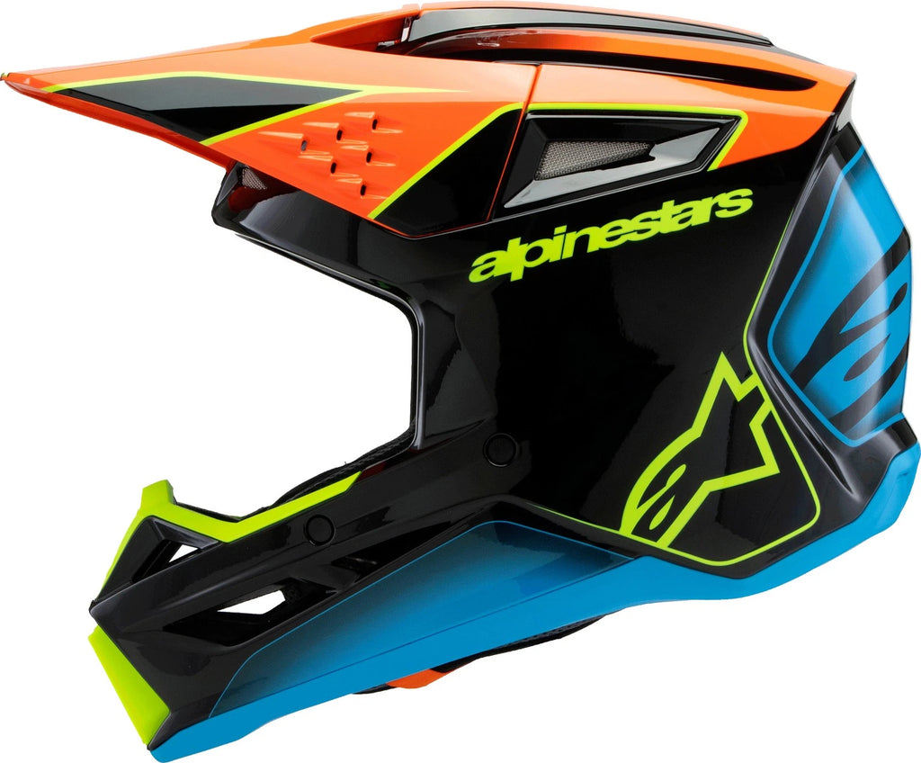 Alpinestars SM3 Youth Off-Road Helmet for Youth Small (Black/Orange/Yellow)
