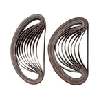20pcs Sanding Belts for Finger Sander 40/60/80/120 Grit (13x457mm)
