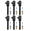 Set of 6 Ignition Coils & 6 Platinum Spark Plugs for Ford Mercury V6