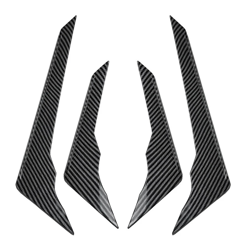 Carbon Fiber Pattern Front Bumper Side Spoiler Trim for Audi Q5 (2021–2024)