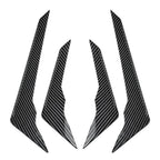 Carbon Fiber Pattern Front Bumper Side Spoiler Trim for Audi Q5 (2021–2024)