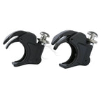 Set of 2 Black 41mm Windshield Clamps for Harley Softail FXS FXST (1988–2013)