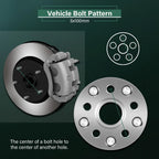 2X Hubcentric Wheel Adapters 5x100 to 5x4.5 for Subaru Impreza (1993–2023)