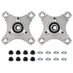 2X Front Wheel Hubs & Flange Lug Nuts for Honda TRX250X TRX400X (2002–2023)