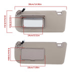 Sun Visor for Nissan Altima (2019â2024) with Lights and Mirrors