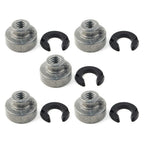 5 x Rear Fender Passenger Seat Bolt Tab Screw Nut Covers for Harley Davidson