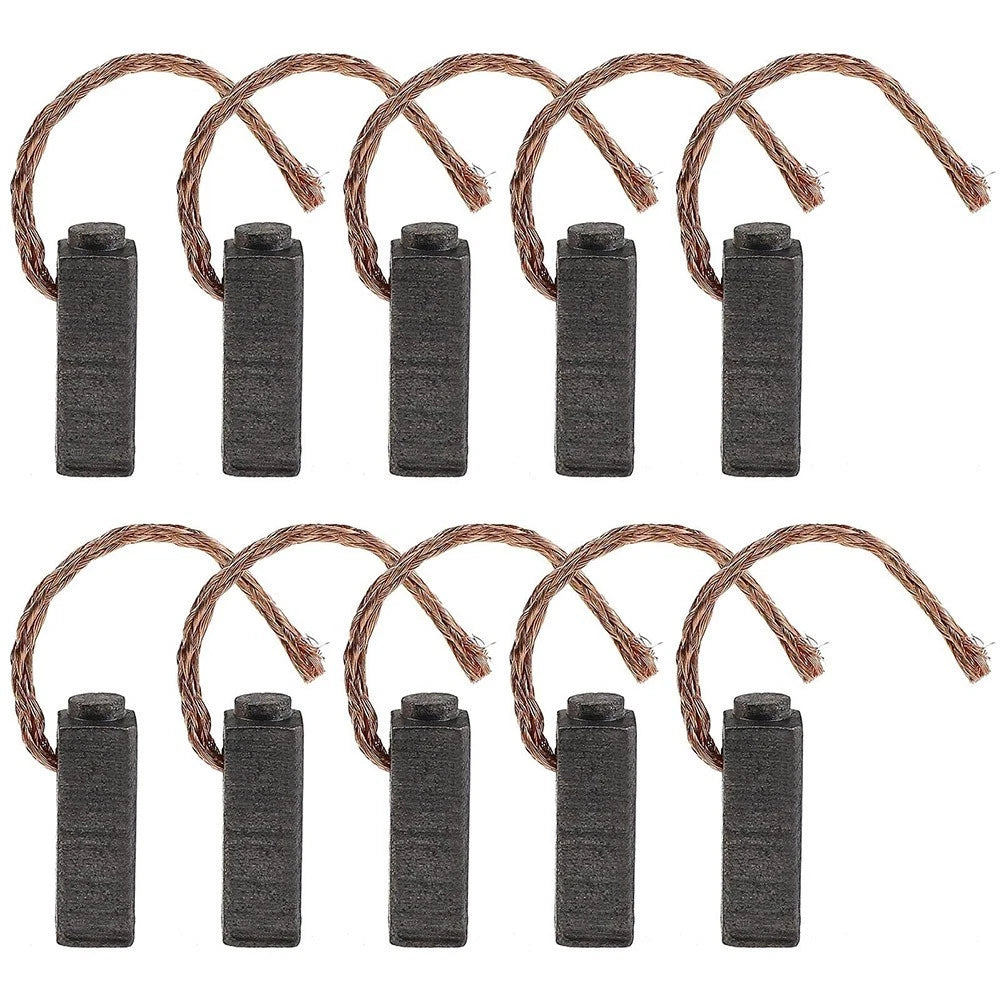 Set of 10 Carbon Brushes for Motor Maintenance