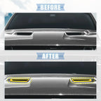 Engine Hood Air Conditioner Outlet Cover Trim Yellow for Dodge Challenger (2015-2023)