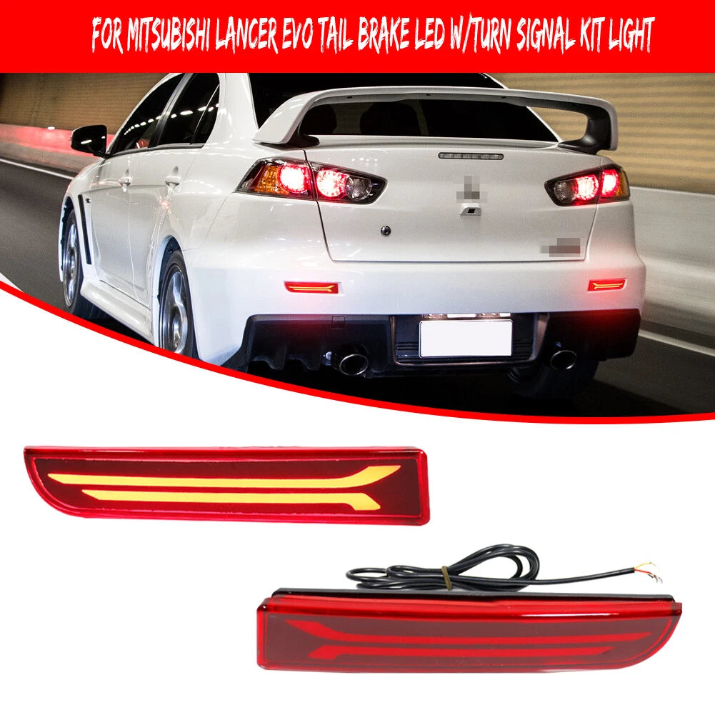 LED Rear Bumper Reflector for Mitsubishi Lancer Evo (2003–2018)