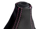 Leather Manual Shift Boot Cover for Nissan Skyline R32 (1989–1993) Pink Stitch