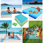 Oversized Lightweight Beach Mat for Picnic Travel Camping Hiking