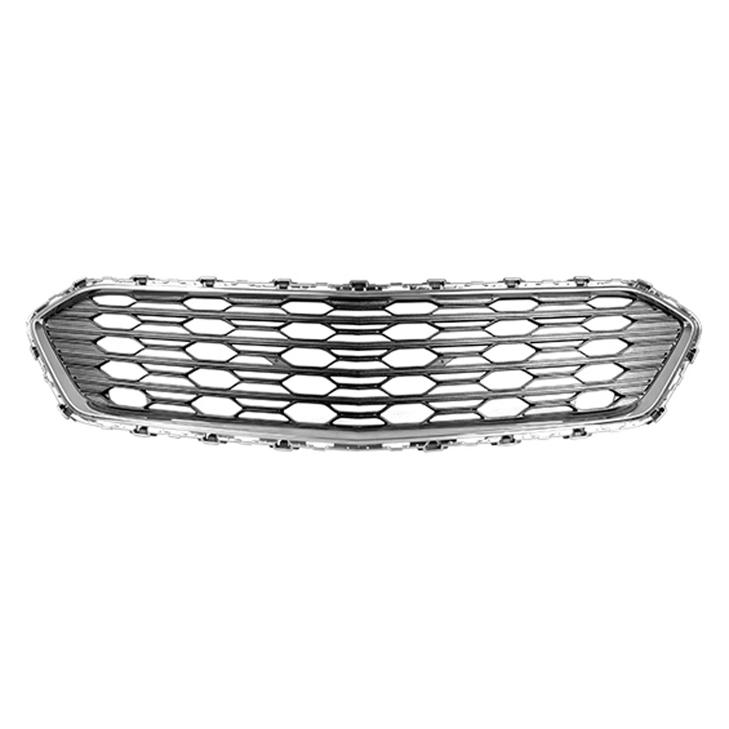 Replacement Black Chrome Plastic Front Center Grille (See compatibility Chart)