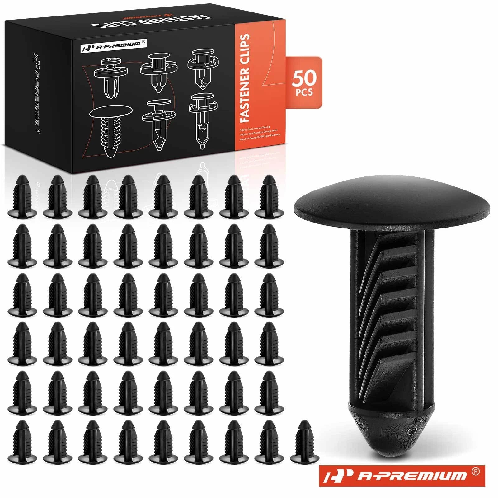13mm Nylon Bumper Fascia Retainer Clips for Cadillac (50 Pcs) (2000–2019)