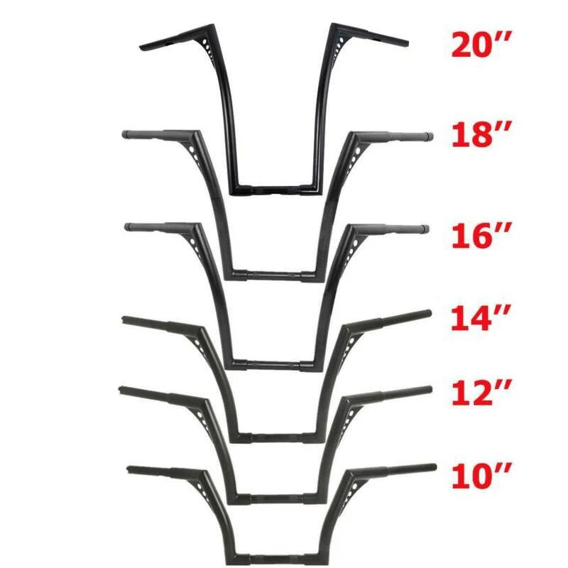 Handlebar Set for Harley Davidson FLST FXST (10" 12" 14" 16" 18" 20")