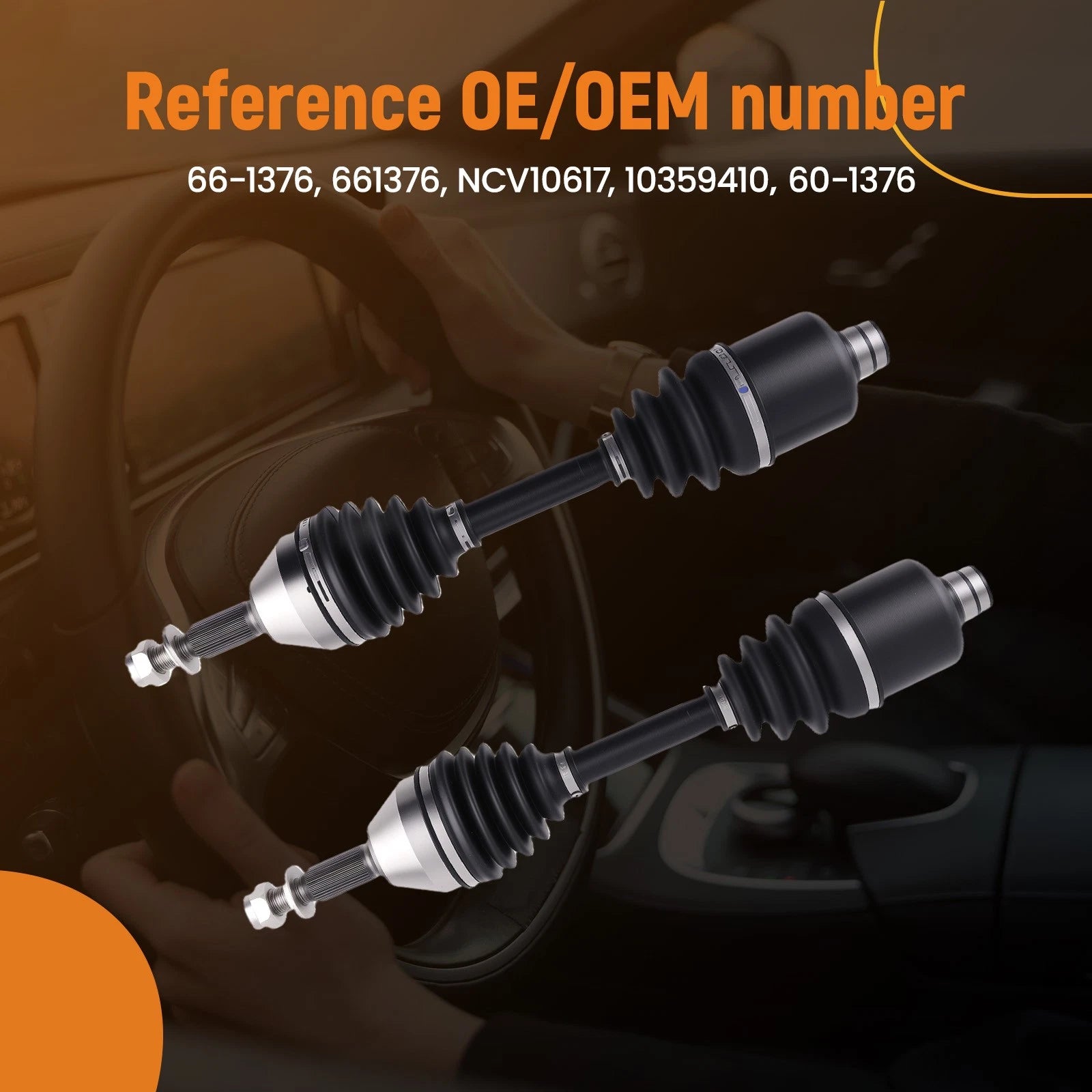 Front CV Axles for Chevrolet HHR Cobalt Pontiac G5 (2007–2010)
