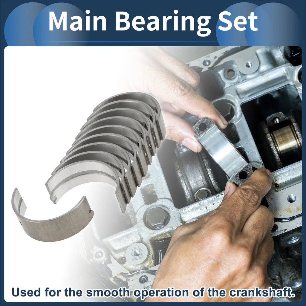 Main Bearing Set No. 1170222020 for Toyota Corolla (1974–1998) 10 Pcs