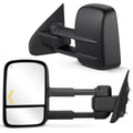 2X Black Heated Towing Mirrors for GMC Sierra 1500 2500 3500 HD (2014–2018)