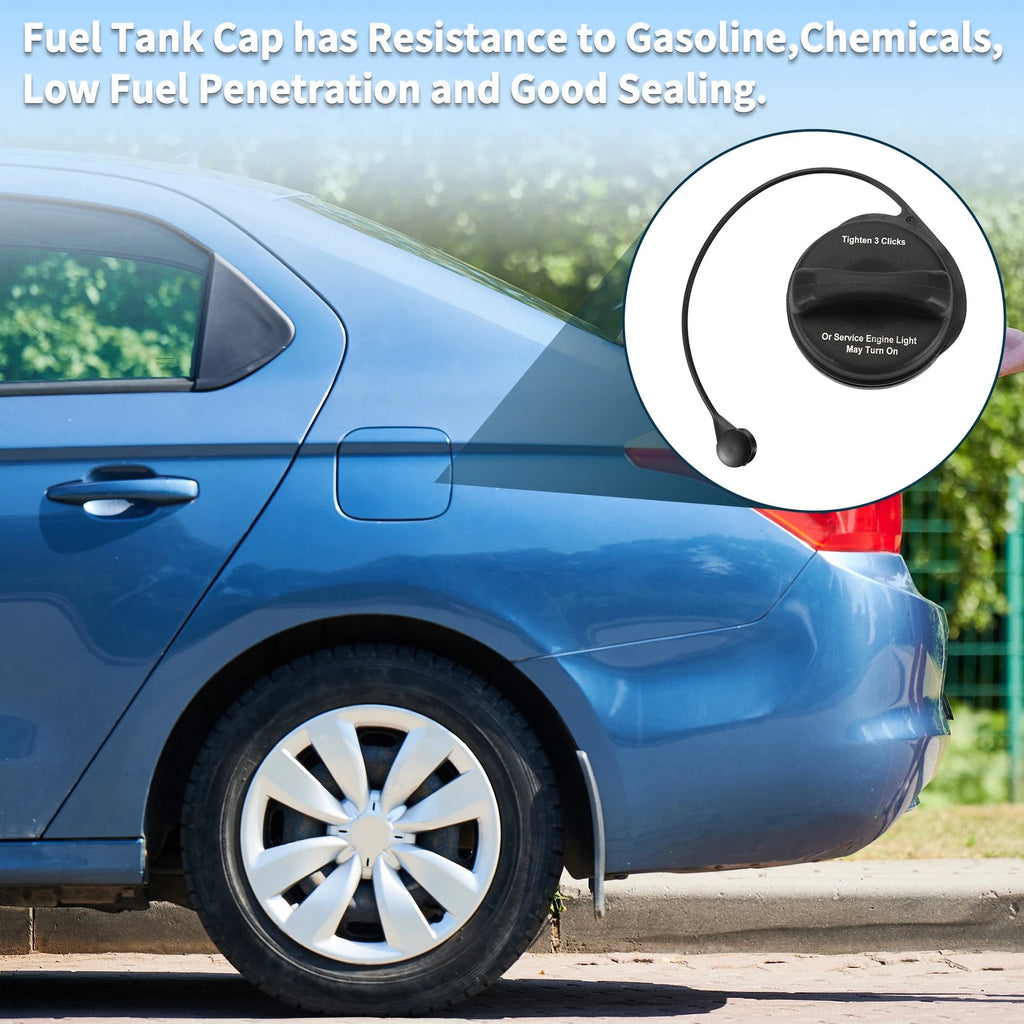 Gas Fuel Filler Cap No. 20914961 for Cadillac DTS (2010–2011) Black White