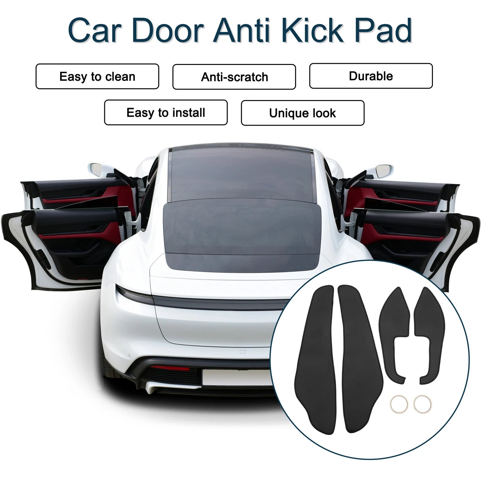 Set of 1 Car Door Anti Kick Pad Protector for Lexus ES ES350 ES300h (2013–2016)
