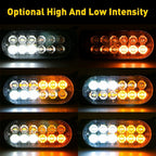 12-LED Strobe Emergency Lamps for Truck Pickup (Surface Mount)