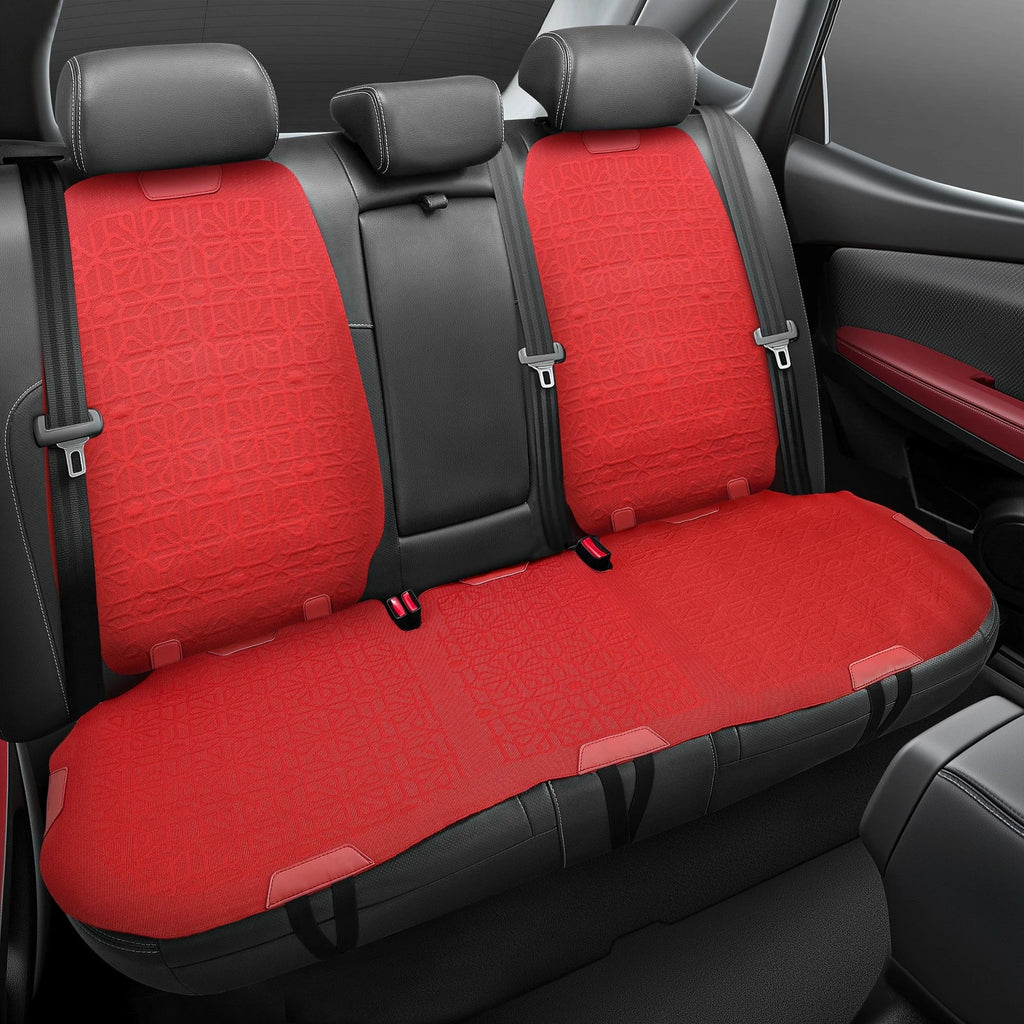 Set of 4 Seat Covers for Car SUV (Protex Series, Red)