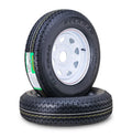 2X ST175/80R13 6-Ply Trailer Tires for Rockman (5 Lug on 4.5")