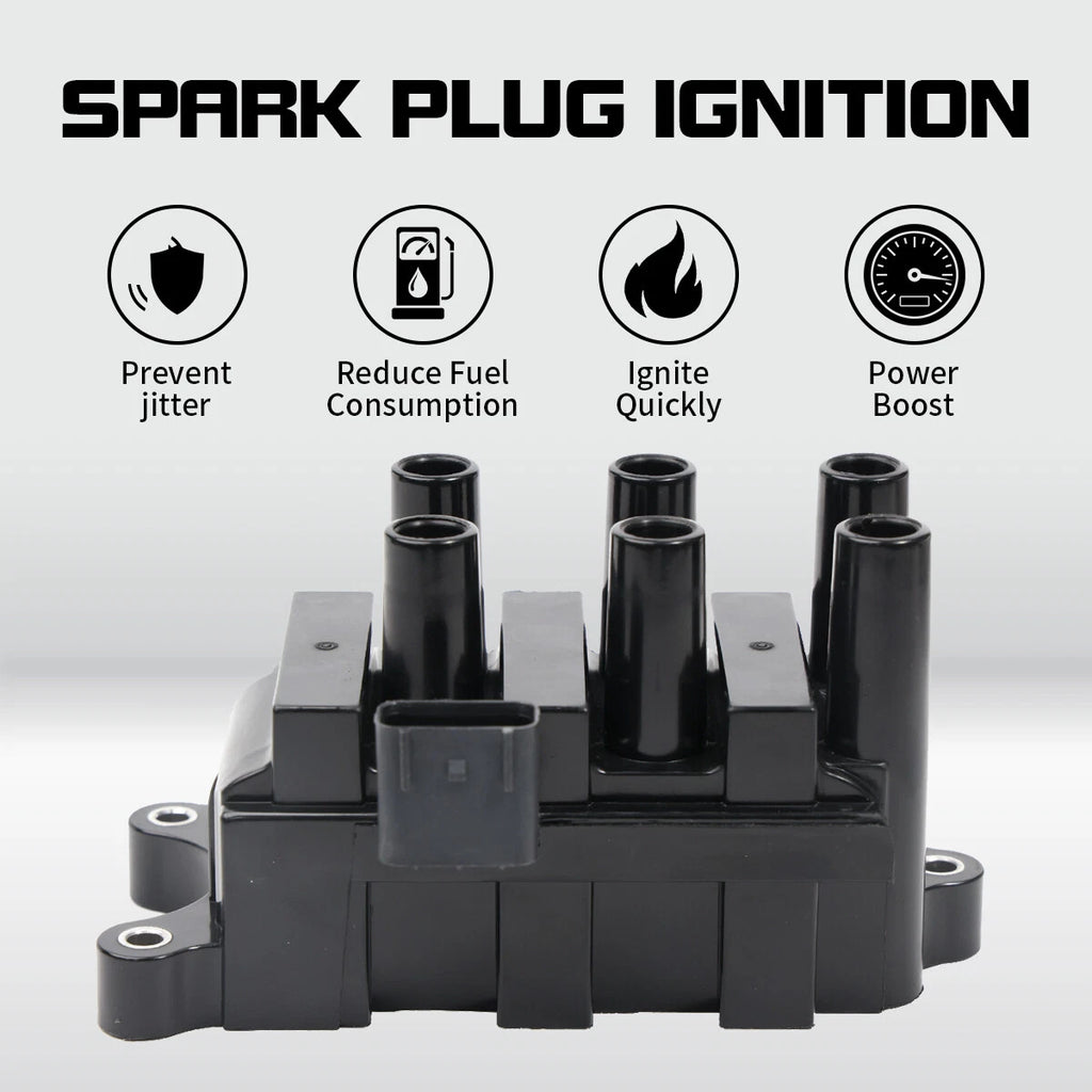 Ignition Coil Pack for Ford Mazda Mercury V6 (FD-498 DG485 C1312 5C1124)