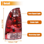 Set of 2 Tail Light Assemblies for Toyota Tacoma (2005–2015)