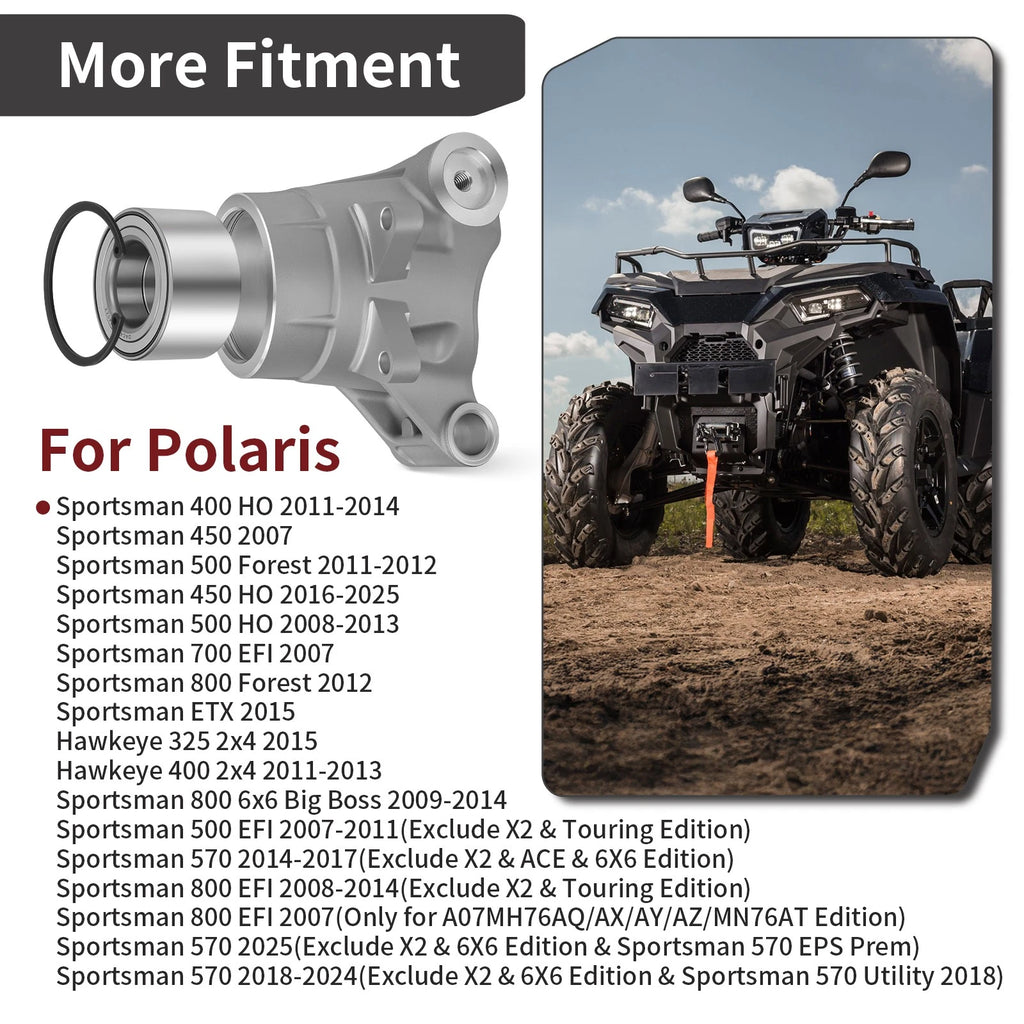 2X Rear Wheel Bearing Carrier Kit for Polaris Sportsman 570 (2014–2024) 5135563
