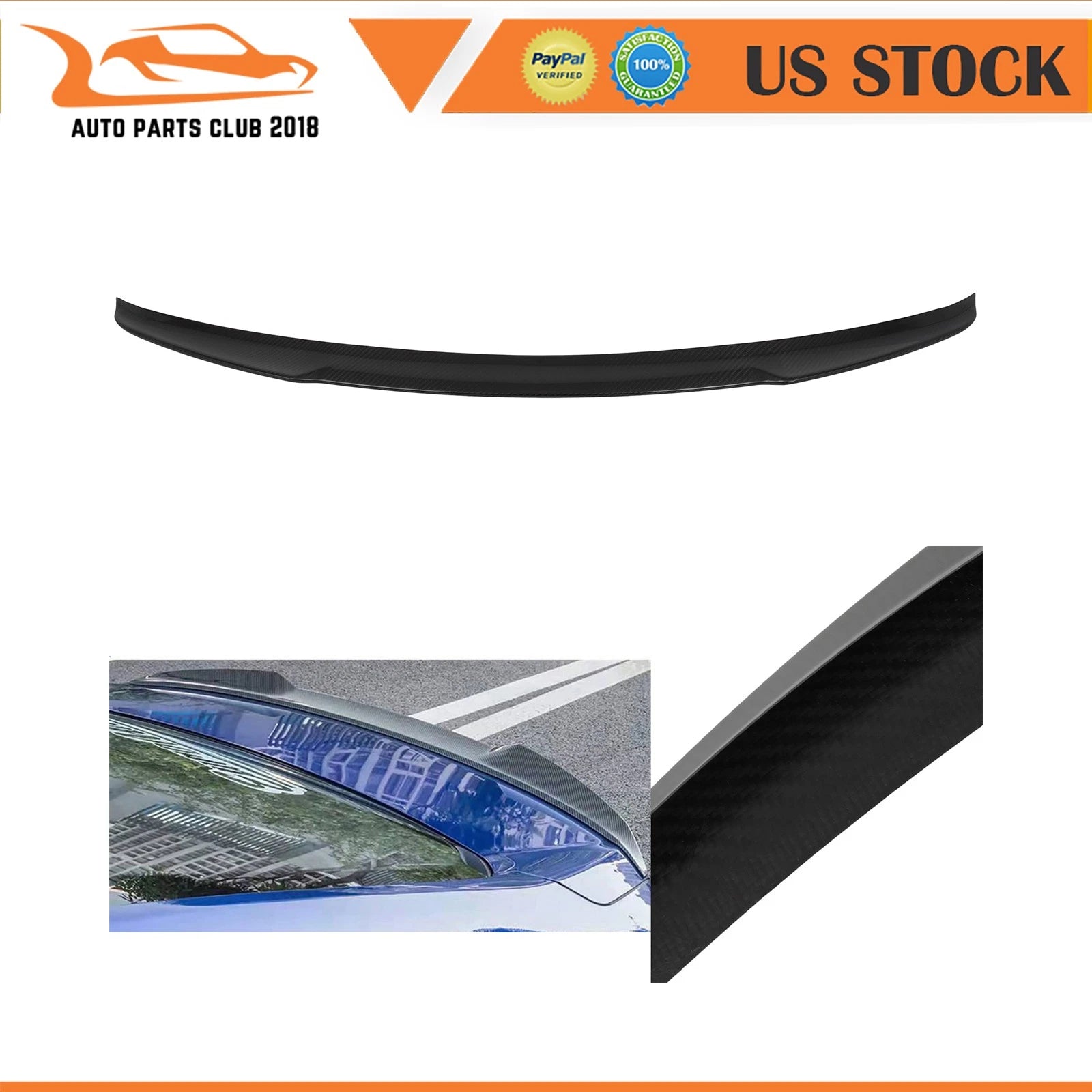 Dry Carbon Fiber Spoiler Wing for Honda Accord (2018–2021)