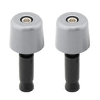 Handlebar Grips for Universal Motorcycle (1in/25.4mm) - Grey