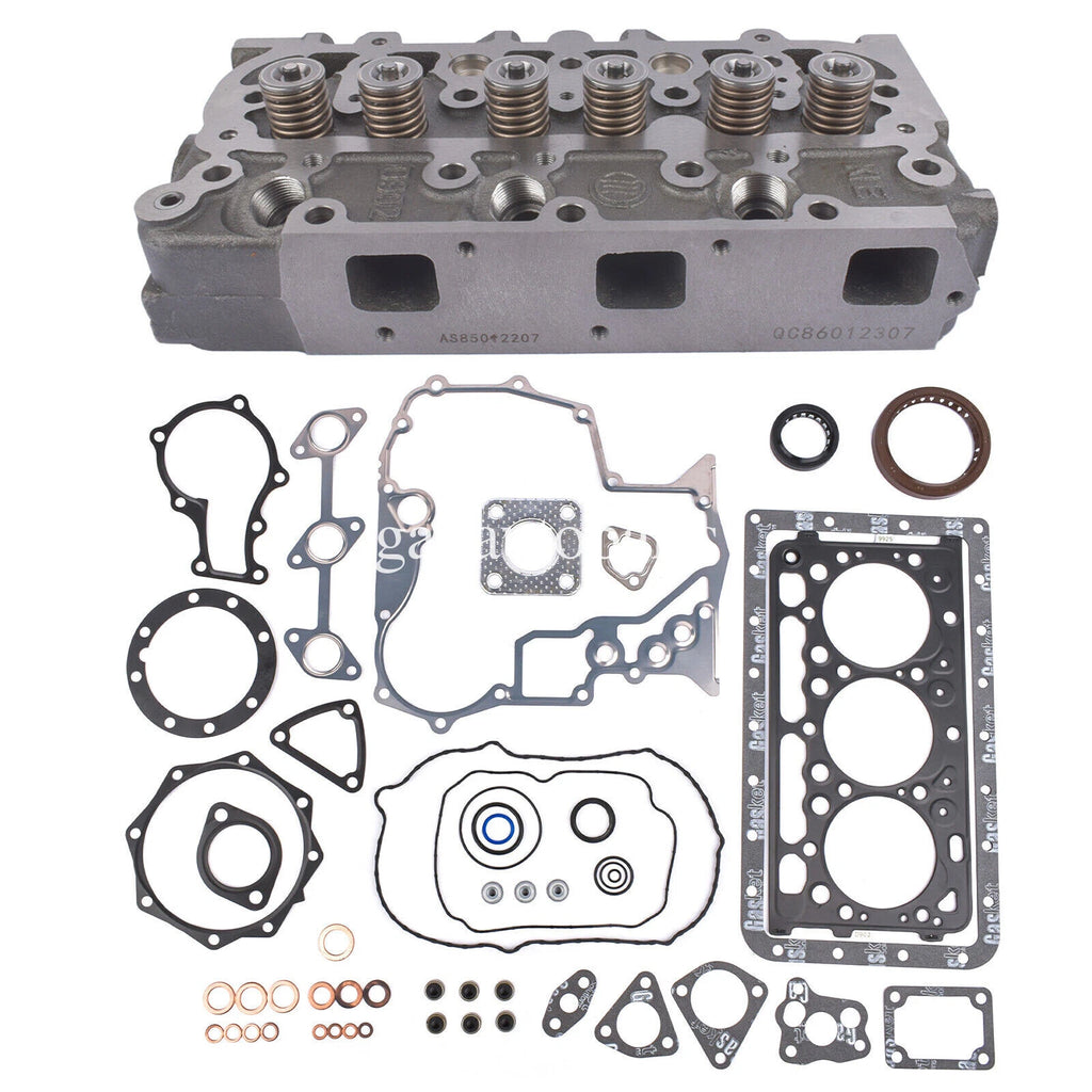 Complete Cylinder Head w/Valves Gasket Kit for Kubota RTV 900 (2004–2018)