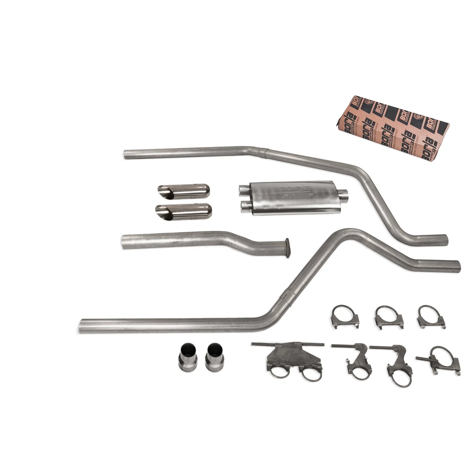 3" Dual Exhaust Kit for Dodge Ram 1500 (2019–2025) - Borla Pro SS Muffler SC Tip