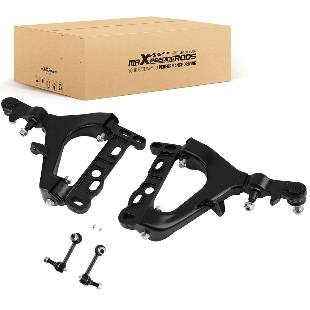 Set of 4 Front Lower Control Arms & Sway Bar End Links for GMC Envoy XUV (2004–2005)