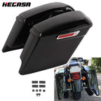 5" Stretched Saddle Bags for Harley Davidson Touring Road Glide (1993–2013)
