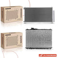 Radiator & A/C Condenser with Bracket for Honda Civic (2006–2011)