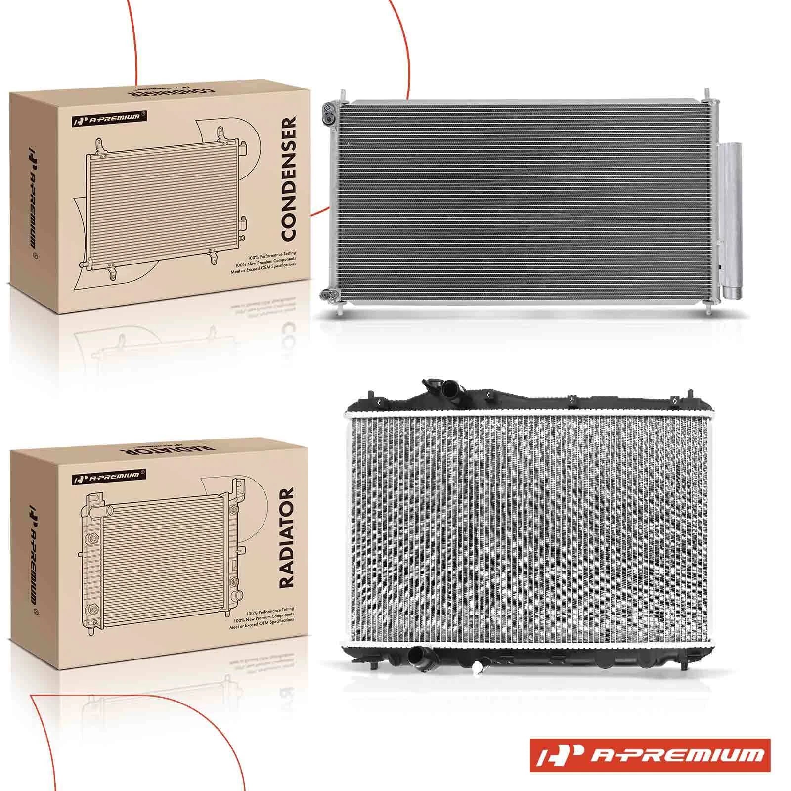 Radiator & A/C Condenser with Bracket for Honda Civic (2006–2011)