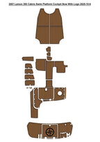 Swim Platform Cockpit Pad for Larson 350 Cabrio (2007) - EVA Teak Deck Mat