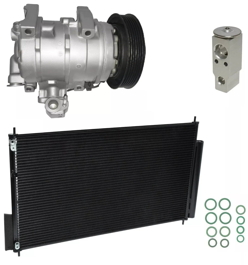 A/C Compressor Kit with Condenser for Honda Odyssey 3.5L (2010–2017)